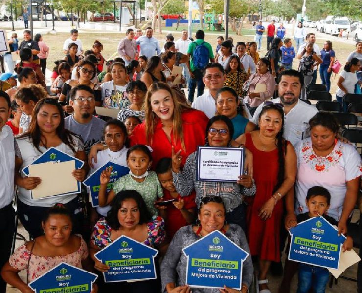Acciones de vivienda llega al sur de Mérida para transformar vidas