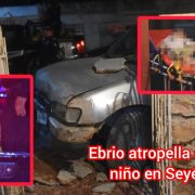 Automovilista ebrio atropella a un niño en Yucatán