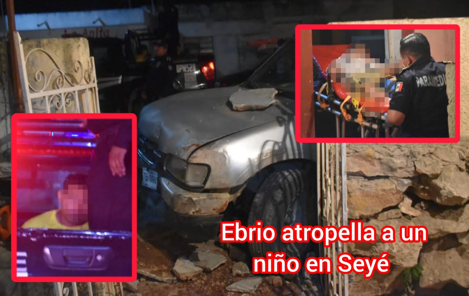 Automovilista ebrio atropella a un niño en Yucatán