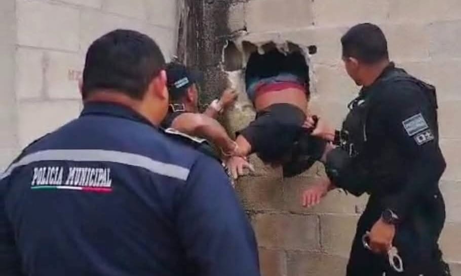 Joven hizo un agujero para robar en tienda en Hunucmá: Detenido en el acto