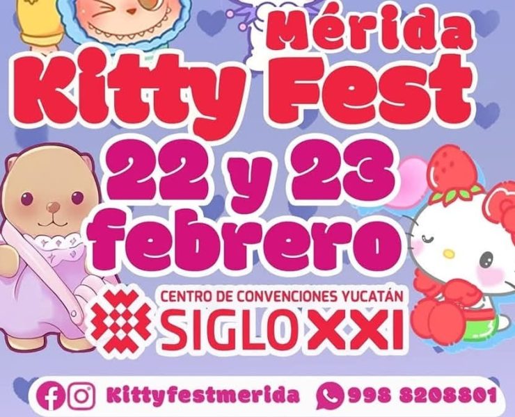 Vuelve Kitty Fest Mérida: 22 y 23 febrero en su 6ta edición