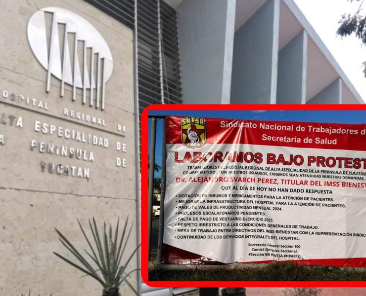 ¡Crisis en Mérida! Falta de medicamentos en hospital de Mérida genera protesta masiva