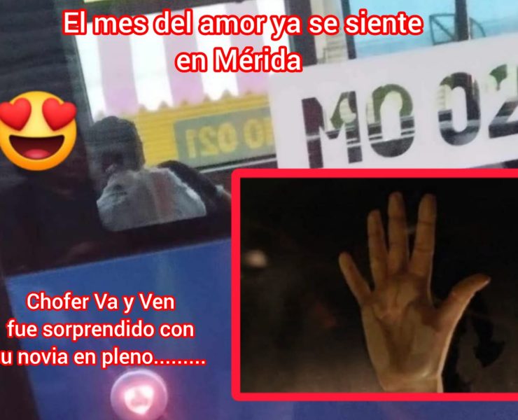 Otro escándalo en Va y Ven Chofer en acto íntimo dentro de la unidad