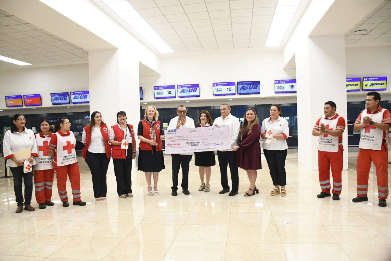 ASUR se solidariza con la Colecta Anual 2025 Cruz Roja Mexicana Delegación Yucatán