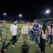 Supervisan obras del estadio Kukulcán previo a su reapertura