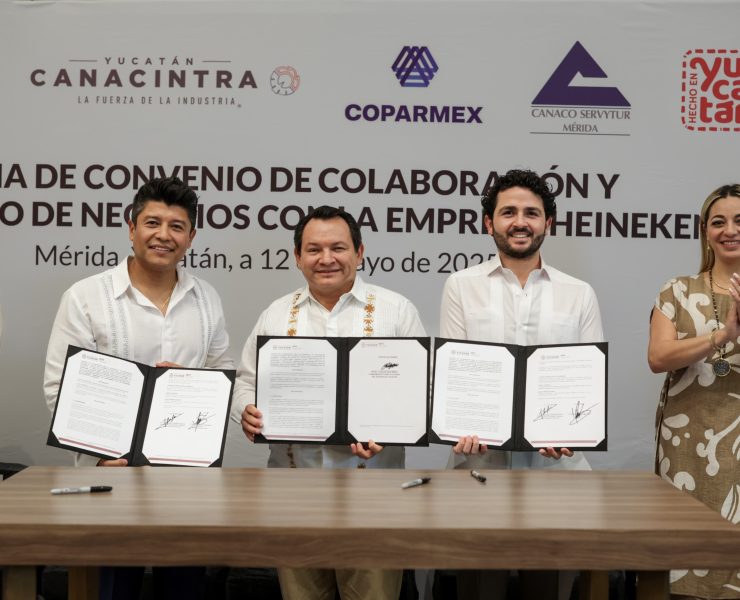Firma del convenio de colaboración del Gobierno del Estado y la empresa Heineken fortalece desarrollo económico en Yucatán