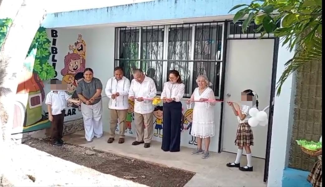 Inauguran biblioteca Escolar de la escuela “Rafael Moguel Gamboa” en emotiva ceremonia que rindió homenaje a Luis Pérez Sabido