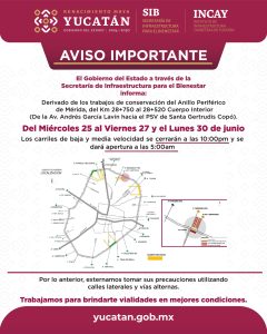 El renacimiento del Periférico en Mérida avanza con mejoras visibles que benefician a miles de conductores diariamente.