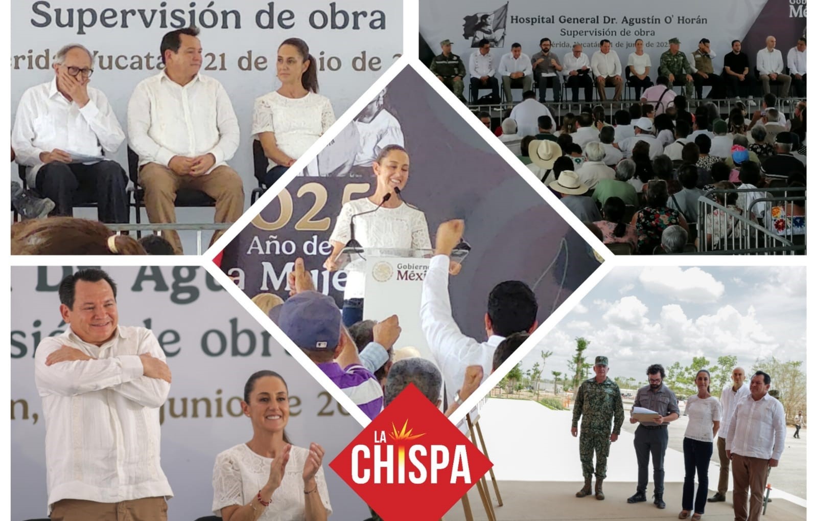 Sheinbaum y Díaz Mena revisan avances del nuevo Hospital O’Horán: El coloso hospitalario que transformará la salud del sureste