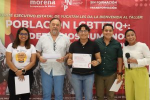 Dirigentes de Morena Yucatán acompañaron el taller “Población LGBTTTIQ+”, reafirmando su compromiso con la diversidad y la transformación social.