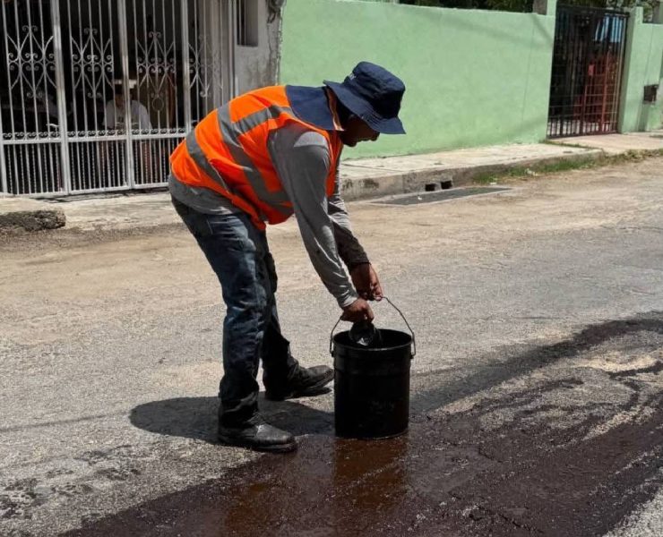 ¡Avanza el programa Bacheo Bienestar en Mérida!