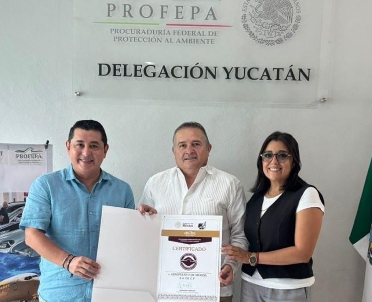 Aeropuerto de Mérida renueva Certificado de Calidad Ambiental por onceava ocasión