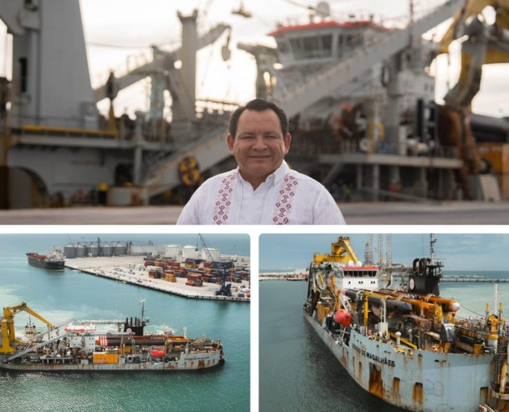 ¡Puertos Renacen! Draga de clase mundial ancla en Progreso para transformar puertos yucatecos