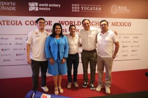 Rommel Pacheco encabeza la presentación del Centro de Excelencia en Mérida, reafirmando cómo la CONADE impulsa el Tiro con Arco en México.