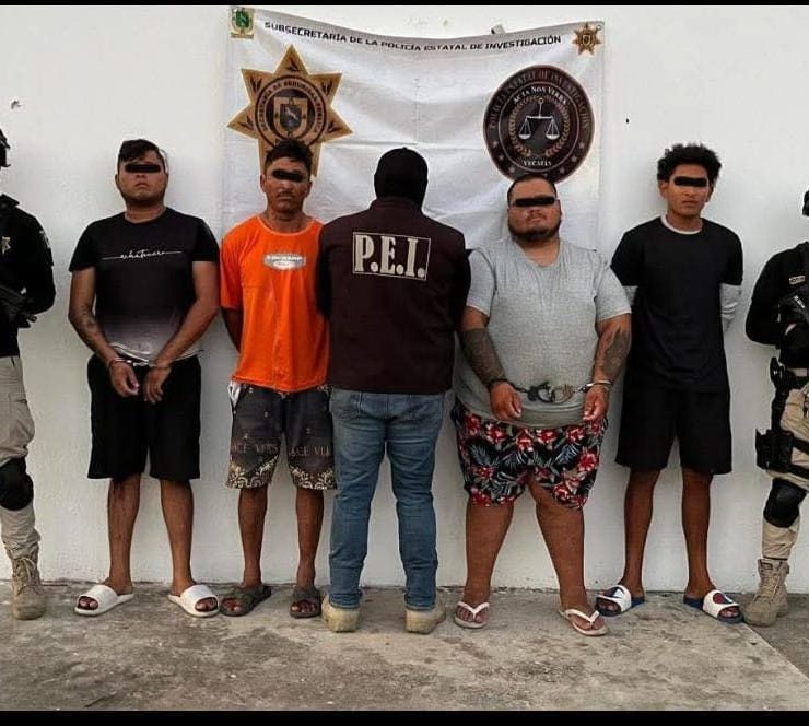 ¡Narcos atrapados! Cuatro detenidos en Puerto Progreso tras operativo