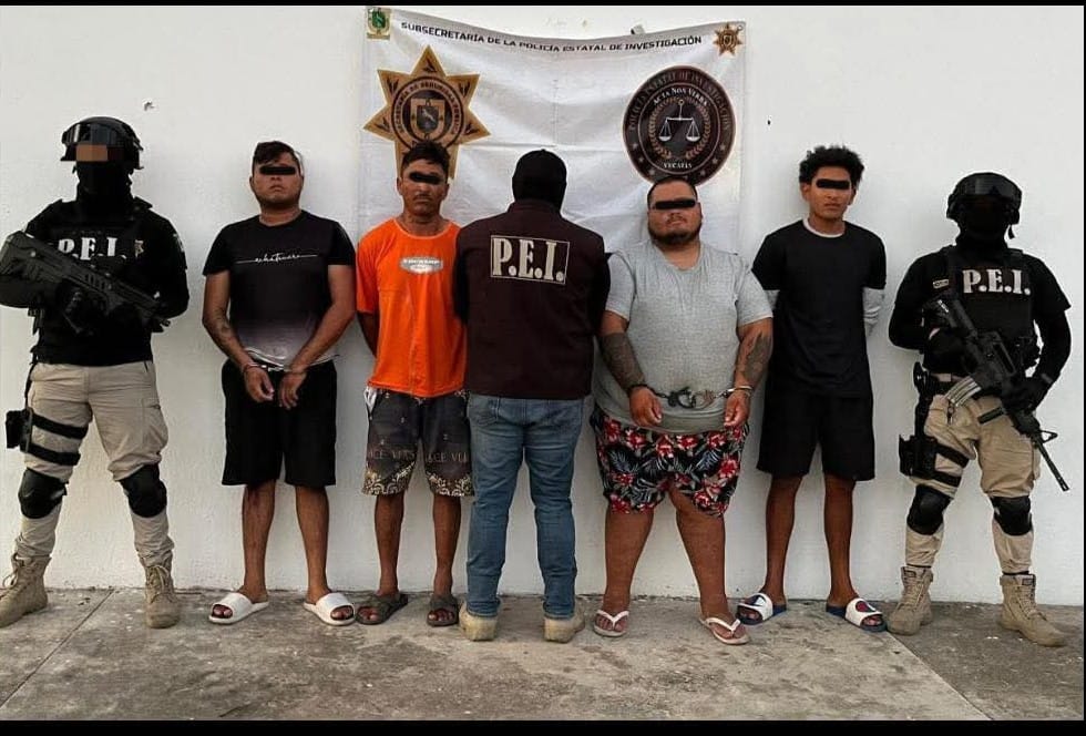 ¡Narcos atrapados! Cuatro detenidos en Puerto Progreso tras operativo