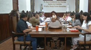 Sesión de Cabildo donde se aprobó el millonario gasto en publicidad del Ayuntamiento de Mérida.