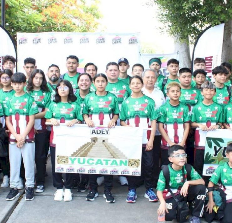 Delegación de Yucatán rumbo a la Gimnasiada Nacional ‘’Puebla’’ 2025