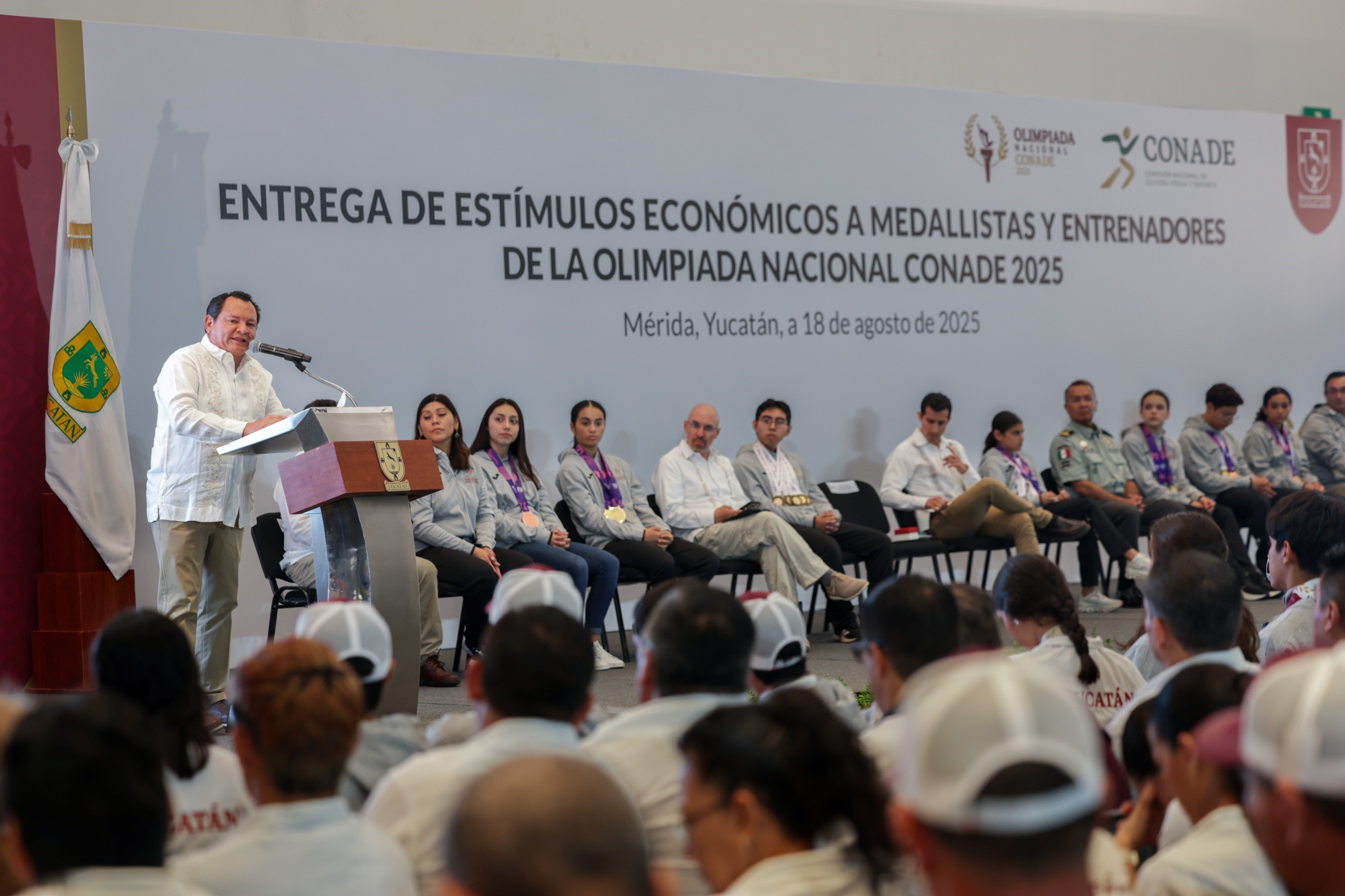 Centro de Convenciones Yucatán Siglo XXI, el mandatario estatal destacó la participación de la delegación yucateca