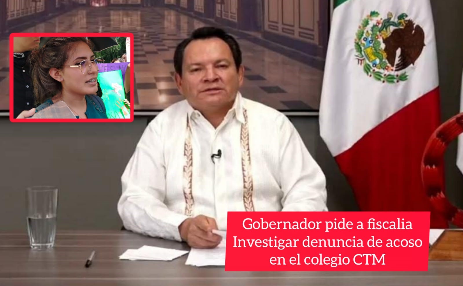 Gobernador Joaquín Díaz exhortó a la Fiscalía a investigar denuncia de acoso en el colegia CTM