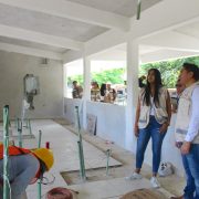 Supervisan avances en obras educativas en Dzununcán y Chablekal