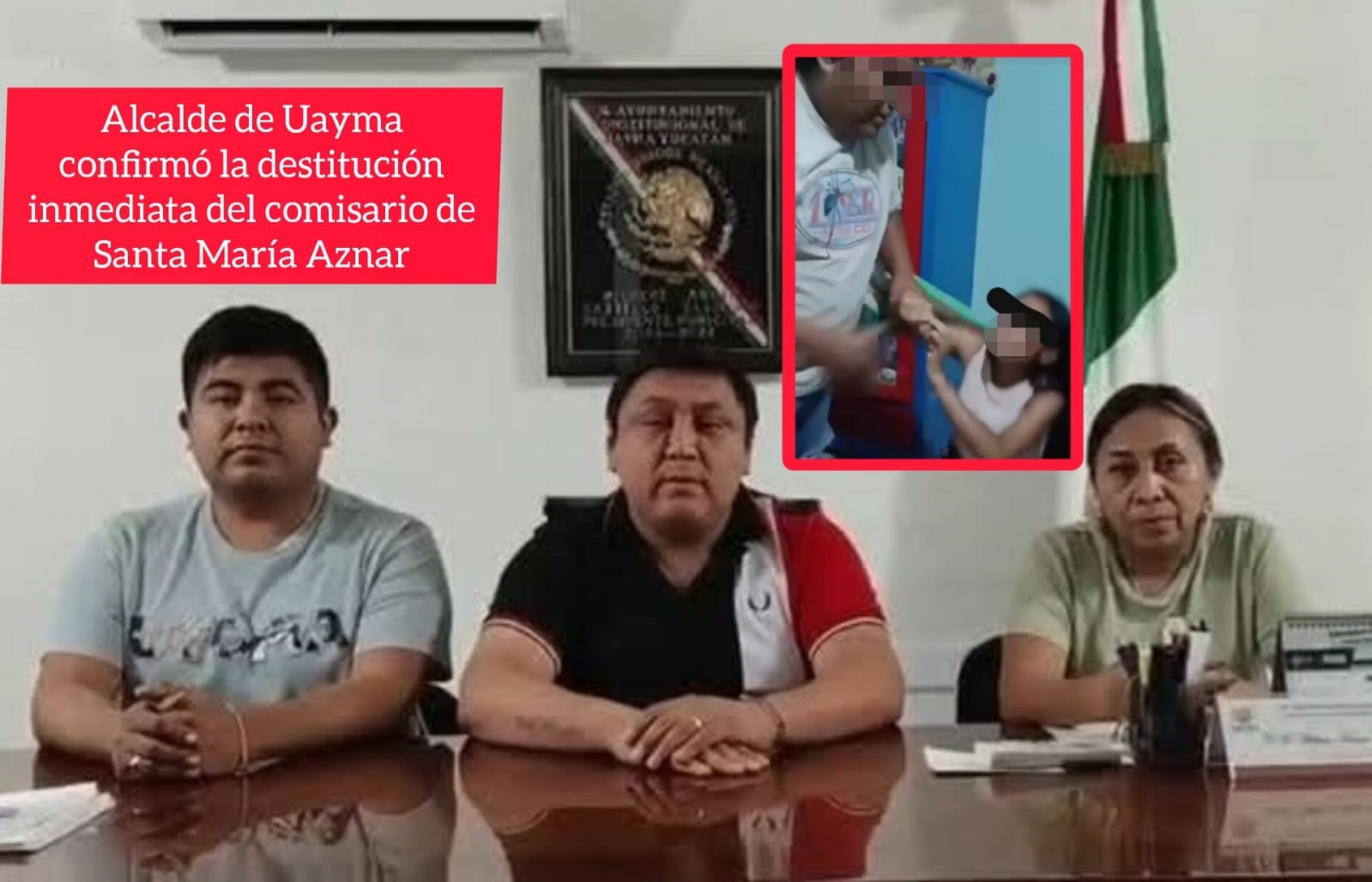 ¡Repudio total! Comisario de Santa María Aznar golpea brutalmente a una menor y es destituido
