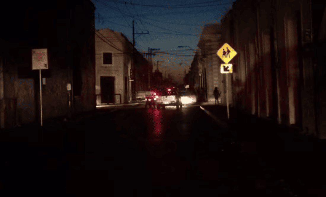 Apagón masivo en Yucatán