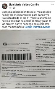 La voz ciudadana crece ante la preocupante falta de medicinas contra el cáncer, un problema que refleja la crisis en el sistema de salud.