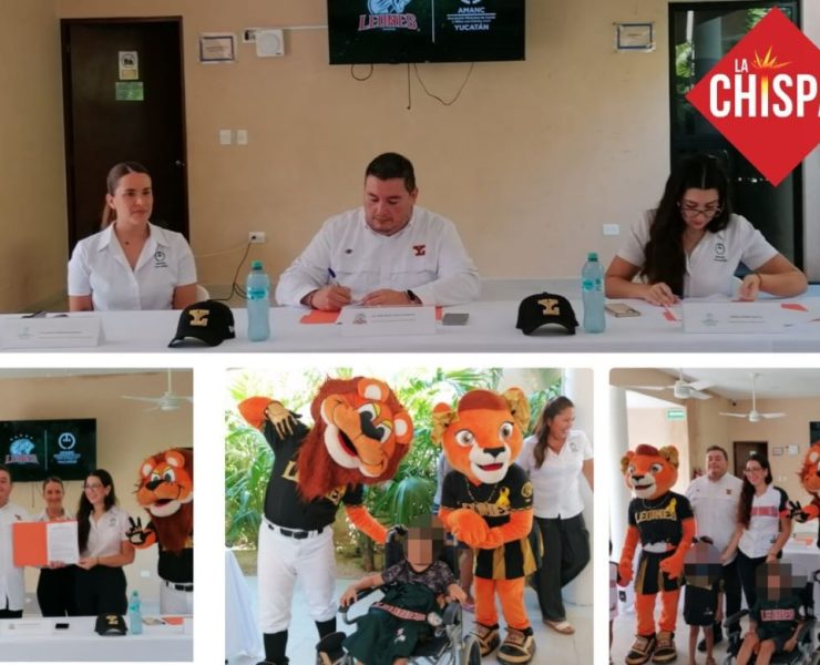 Con garra y corazón: Leones de Yucatán y AMANC firman alianza a favor de niños con cáncer