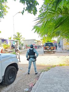 Bodega asegurada en Mulchechén donde cayó conocido narcomenudista durante el operativo federal.
