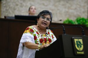 La diputada Maribel Chuc destacó en tribuna que la reforma representa justicia social y un compromiso cumplido con la base trabajadora del estado.
