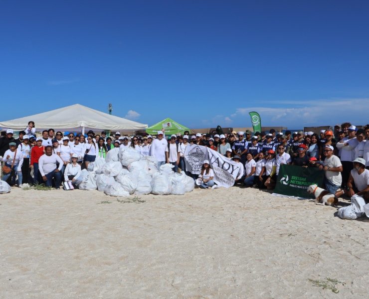 Retiran cinco toneladas de residuos tras limpieza simultánea de playas en Yucatán