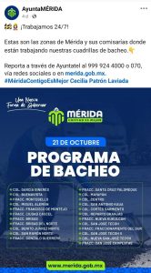 En redes sociales circula el anuncio del Ayuntamiento prometiendo jornadas de bacheo en el Fraccionamiento Santa Cruz Palomeque, pero los vecinos aseguran que nunca llegó ninguna cuadrilla.