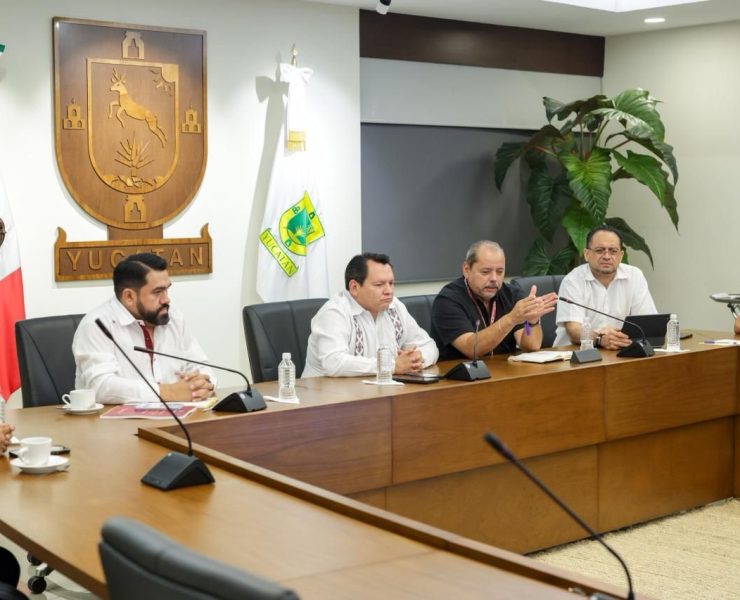 Gobernador Díaz Mena da seguimiento a temas del transporte público en reunión con la ATY