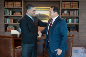 El Gobernador Joaquín Díaz Mena y el Secretario de Seguridad y Protección Ciudadana Omar García Harfuch refrendan la Alianza estratégica por la seguridad de Yucatán, fortaleciendo la protección de las familias yucatecas.