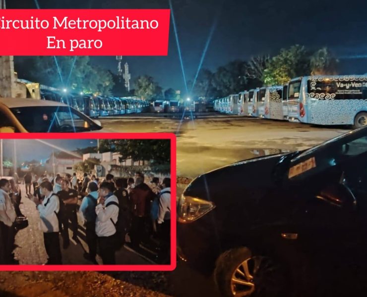 Va y Ven en paro: Circuito Metropolitano detenido