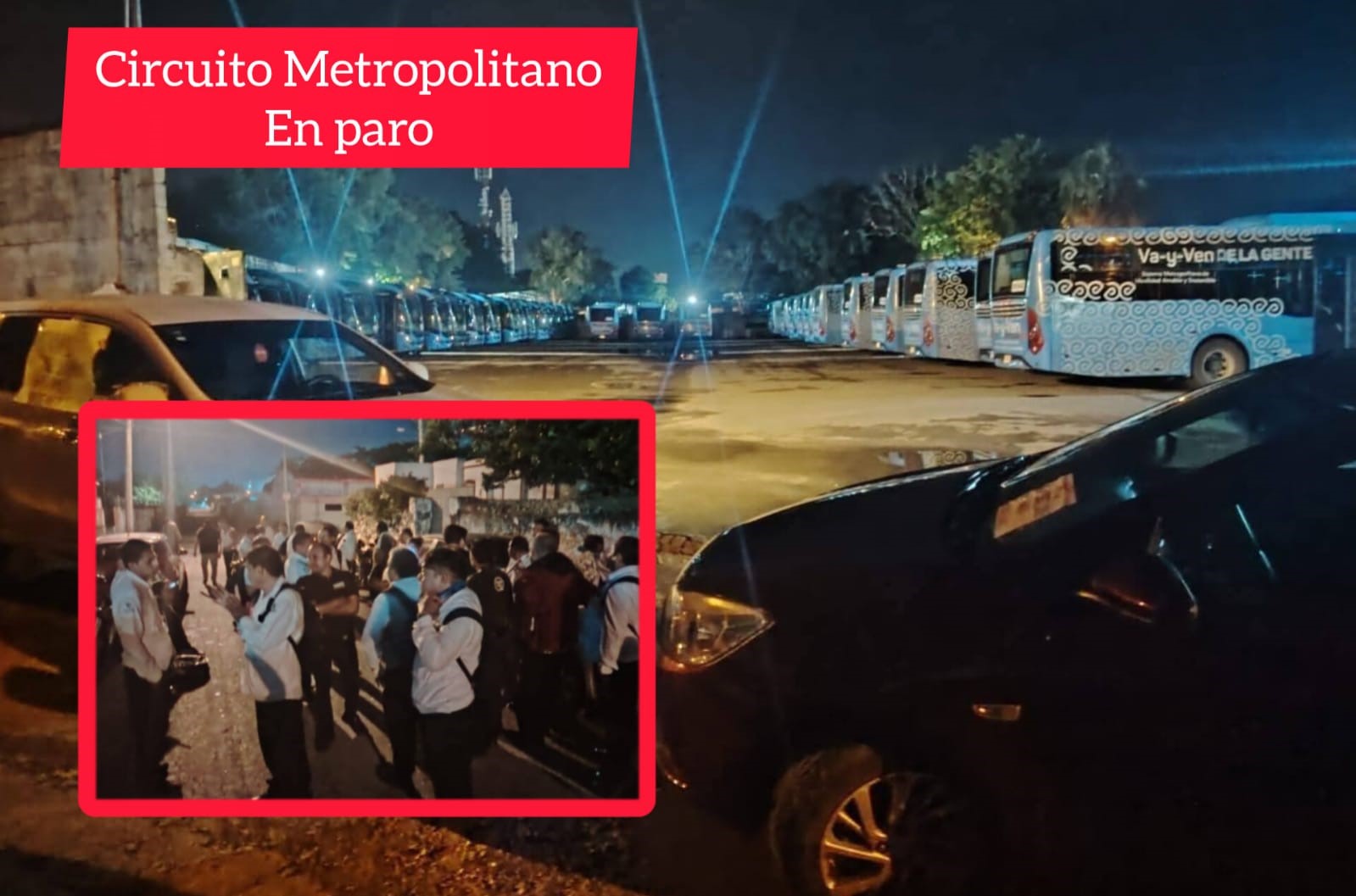 Va y Ven en paro: Circuito Metropolitano detenido