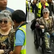 Verónica Castro aparece con oxígeno en sillas de ruedas y estalla por pregunta sobre Yolanda
