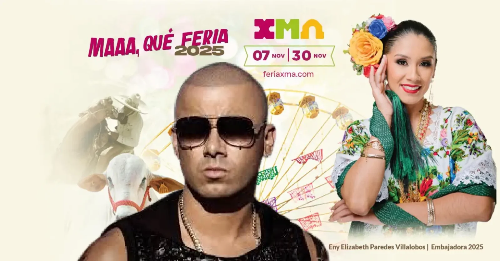 Wisin llega a la Feria Yucatán Xmatkuil 2025 El reguetón retumbará con fuerza