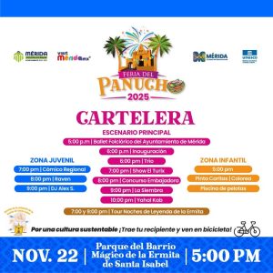 Cartelera de la Feria del Panucho 2025.