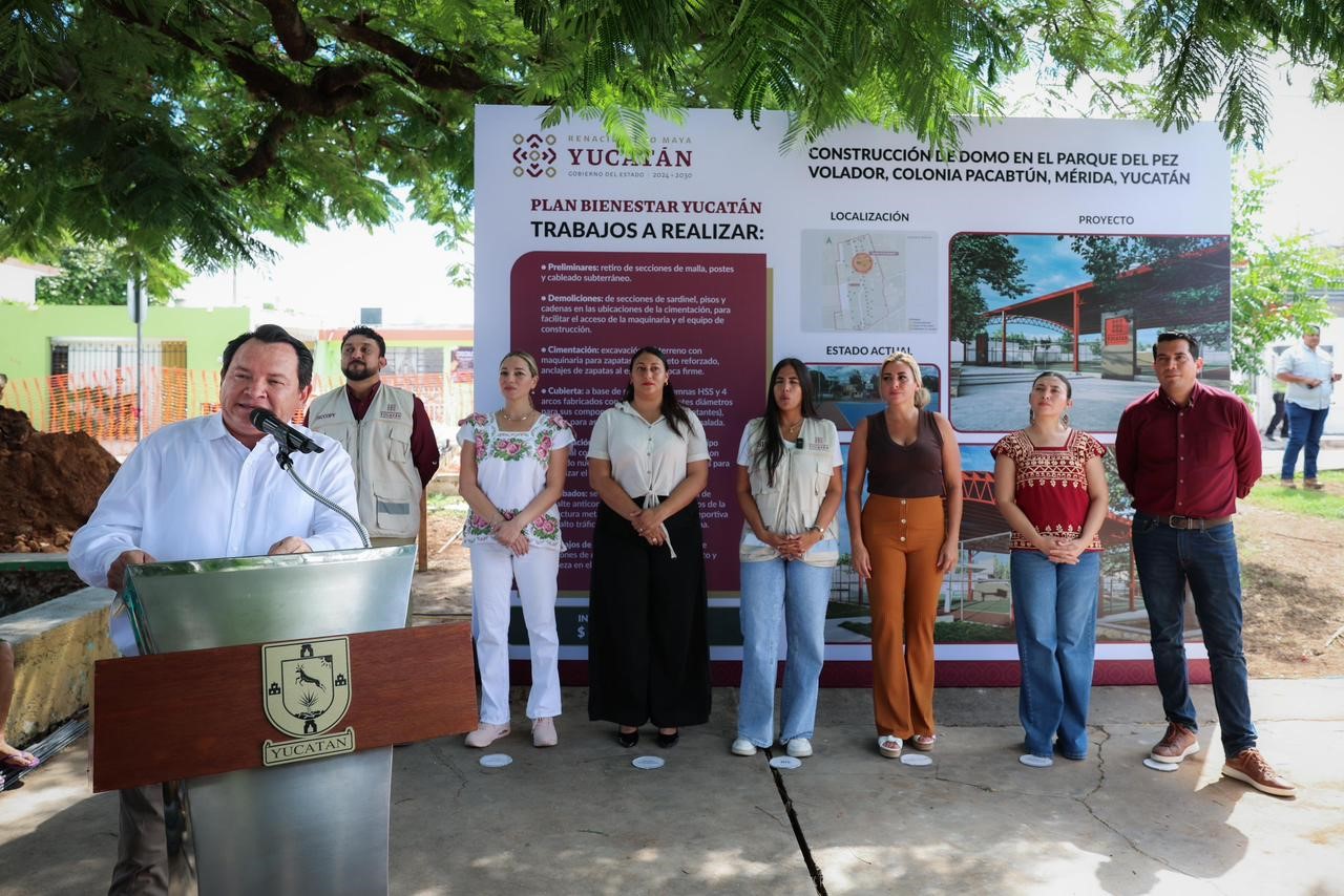 El parque El Pez Volador tendrá domo gracias al Plan Bienestar Mérida