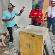 Incidente en área de carga en la Feria Xmatkuil fue atendido a tiempo