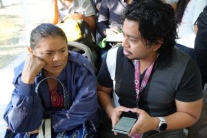 Brigadas recorren rutas del sistema Va y Ven para orientar a usuarias sobre la consulta ciudadana del programa “Ko´olel Salva, Muévete Segura´´ en transporte público.