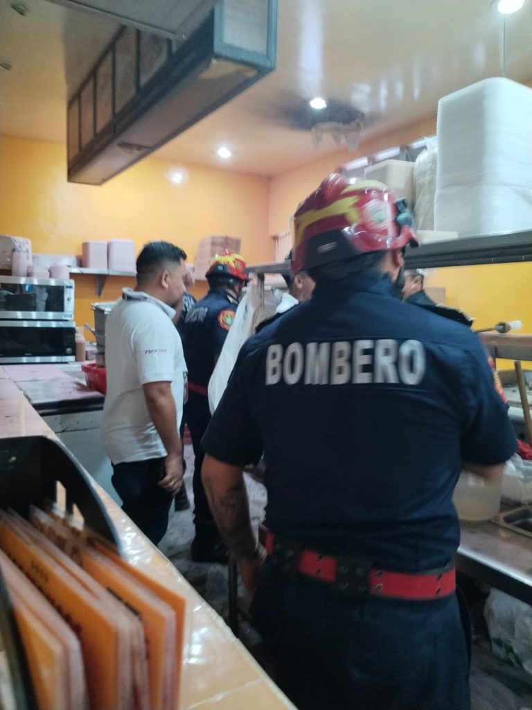 trabajadores activaron los extintores