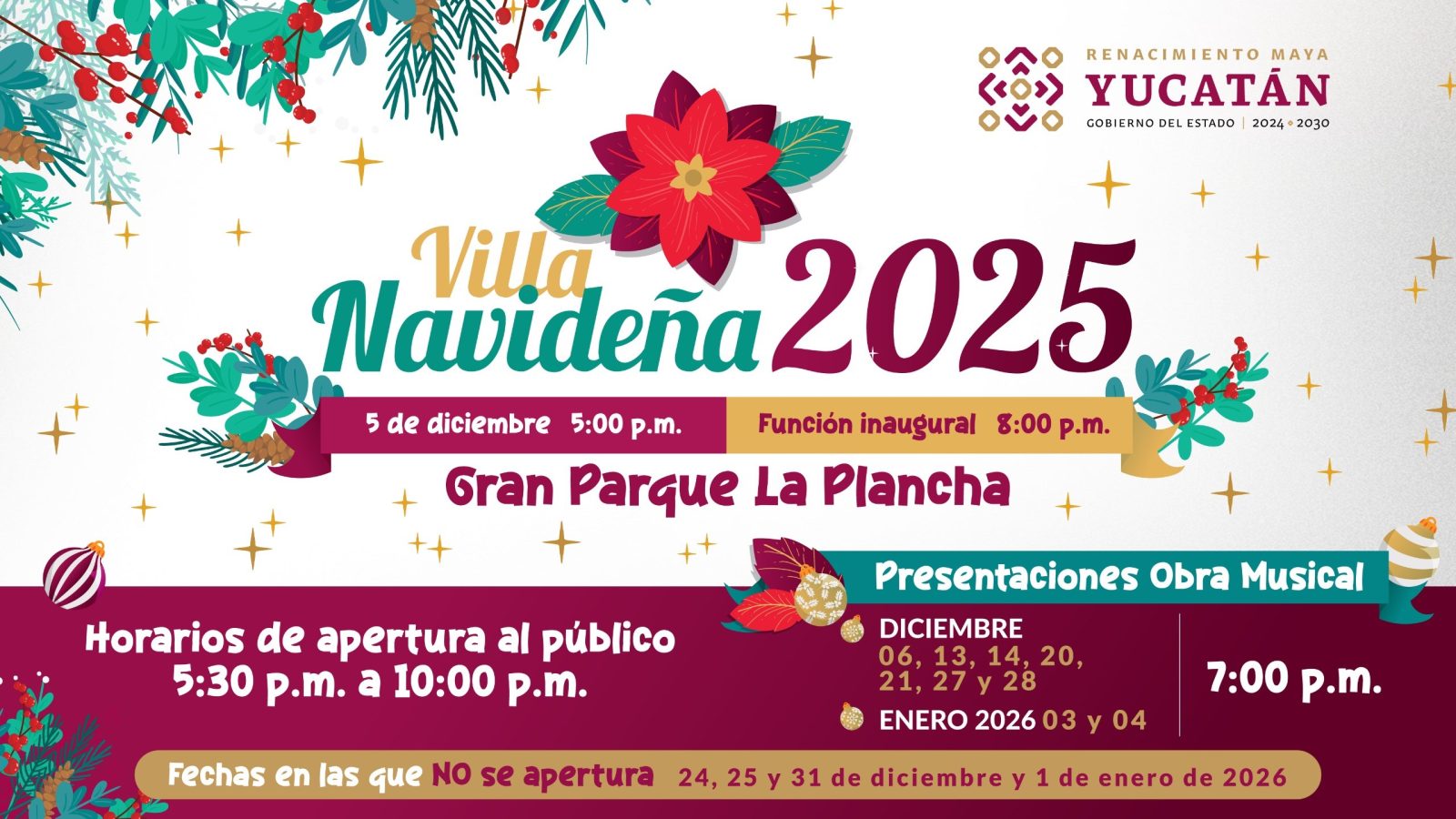 ¡Vive la Magia! El Gobierno del Estado te invita a disfrutar la Villa Navideña 2025