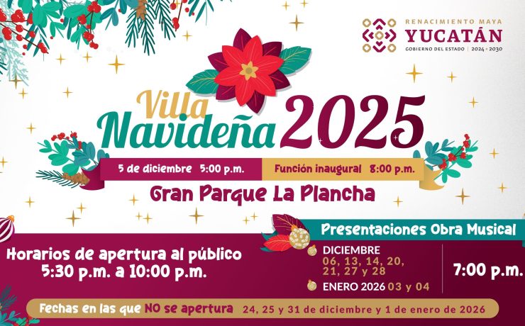 ¡Vive la Magia! El Gobierno del Estado te invita a disfrutar la Villa Navideña 2025