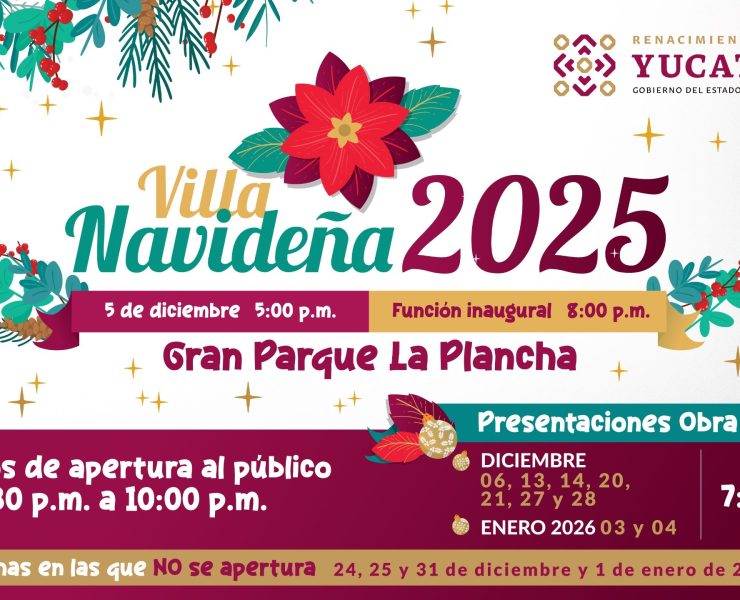 ¡Vive la Magia! El Gobierno del Estado te invita a disfrutar la Villa Navideña 2025