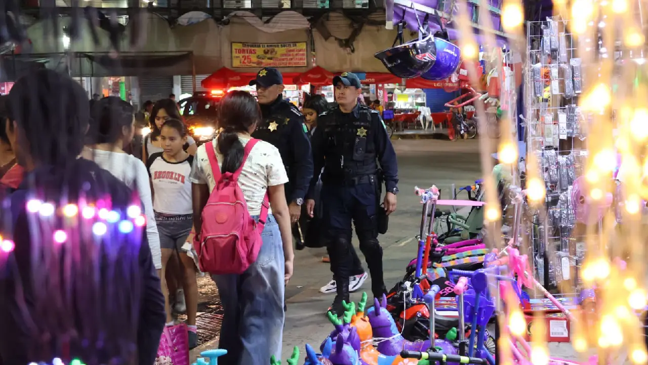 Operativo decembrino de la Policía de Mérida refuerza seguridad