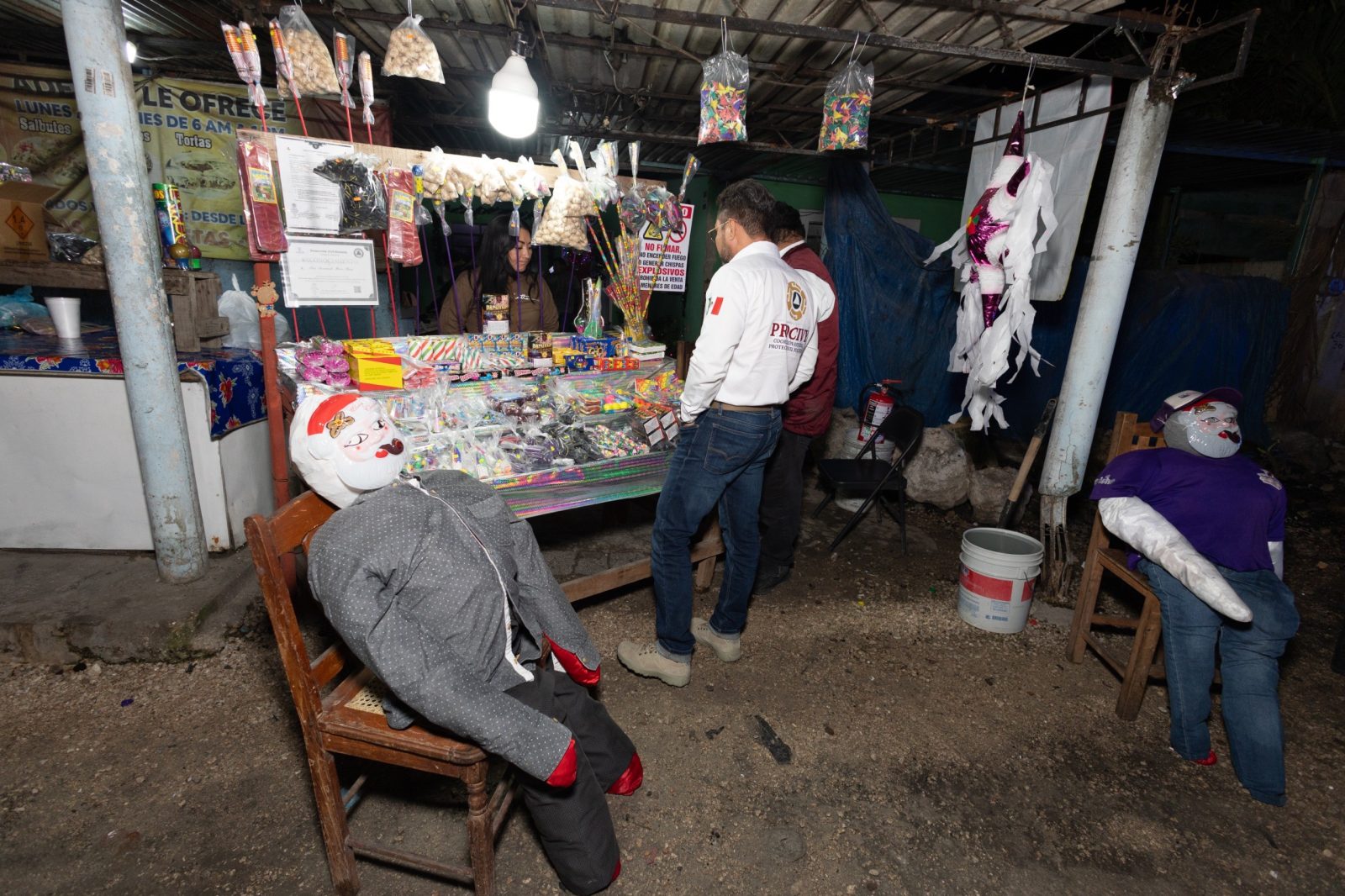 Procivy exhorta a evitar uso de pirotecnia y llama a una compra responsable