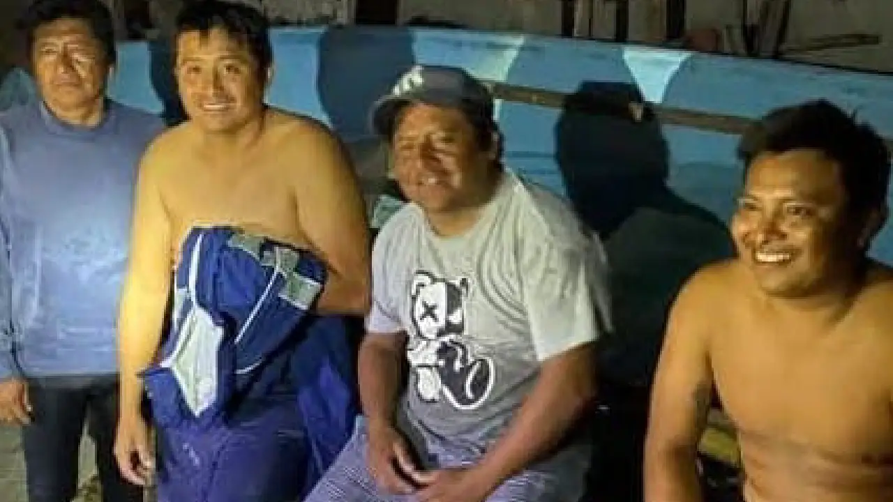 Protocolos activados en Chicxulub Puerto Rescataron a cuatro pescadores